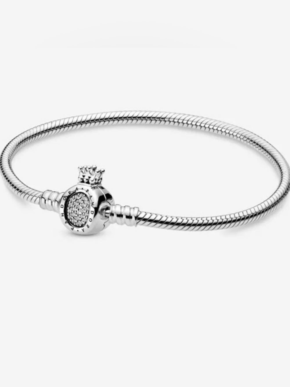 PANDORA Moments Crown O & Snake Chain Bracelet